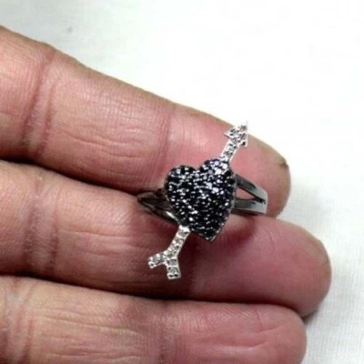 Ring Natural Pave Diamond 925 Sterling Silver Fine Gift Jewelry Best Seller Ring - Image 1 of 4