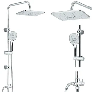 Chrom Duschsystem Regendusche Duschset mit Handbrause Duscharmatur Dusche Kopf - Bild 1 von 15