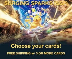 Pokemon TCG Surging Sparks Single Cards 1-191 YOU CHOOSE!! Buy More Save More - Picture 1 of 192