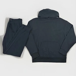 Reiss Tracksuit Blue Hoodie & Joggers Set Matching Size S Mens 100% Cotton - Picture 1 of 19