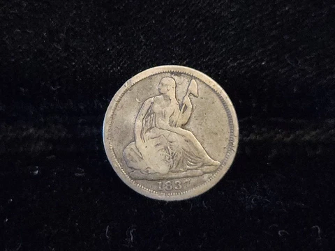 1837 Seated Liberty Half Dime (5c) | Gorgeous Early US Type Coin | See Pics Cover