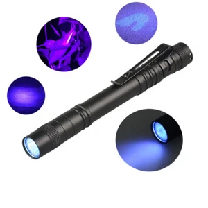 Tragbare 395 nm UV Schwarzlicht LED Taschenlampe Penlight Taschenlampe für Haustier Urin Detektor - Bild 1 von 10