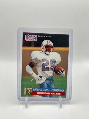 1991 Pro Set - 2nd Round Draft Choice #767 Darryll Lewis (RC) Houston Oilers - Image 1 of 3