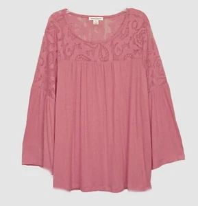 NWT JOHN PAUL RICHARD Large (12/14) Boho Lace Top - Picture 1 of 4