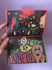 Zine A6 an art poetry book - A Zine of Emotions. Outsider Art Brut. Secret Santa - Picture 1 of 12