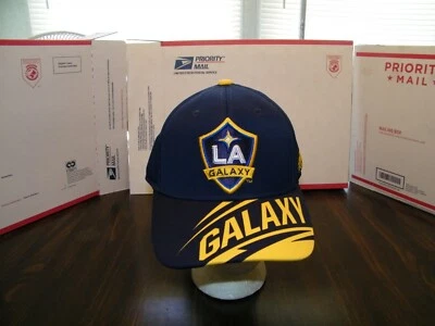 L.A. GALAXY ADIDAS EMBROIDERED HAT CAP, OFFICIAL MLS, STRAPBACK, WELD ONE, NWT  - Image 1 of 4