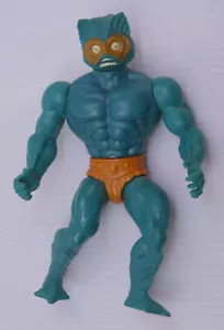 1981 MASTERS OF THE UNIVERSE MERMAN ACTION FIGURE, MOTU, MATTEL, POPPING EYES - Foto 1 di 3
