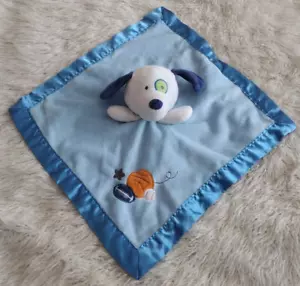 Circo Blue Puppy Dog Spot Security Blanket Sports Balls Basketball Etc Lovey 14" - Picture 1 of 5