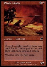 1x FOIL Pardic Lancer Torment MtG Magic Red Common 1 x1 Card Cards