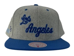 Mitchell & Ness NBA Los Angeles Lakers HWC Melton Gray Snapback Hat, Cap, New - Picture 1 of 11