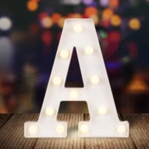 Led Light Up Marquee Letters Battery Powered Sign Letter 26 Alphabet With Lights - Picture 1 of 5