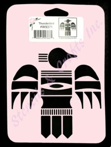 Plantilla Thunderbird de 4,5" pintura artística artesanal del suroeste occidental nueva por Stensource - Imagen 1 de 1