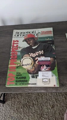 Vladimir Guerrero Minor League Expos Baseball America Paper Mag JSA Certified - Image 1 of 3