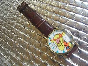 Timex Tiger from Winnie the Pooh Ladies Watch /leather band Parts Not working - Picture 1 of 2