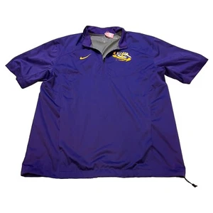 Giacca a vento Nike LSU Tigers Dri Fit manica corta viola uomo taglia media - Foto 1 di 8