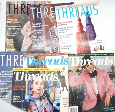 Threads Magazine Buy More, Save More! Combined Shipping! Pics of Table Contents - Image 1 of 2