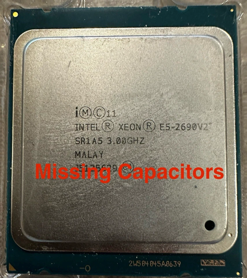 Procesador CPU Intel Xeon E5-2690 V2 3,00 GHz 10 núcleos 130 W 25 MB 8 GT/s Foto 1 de 4