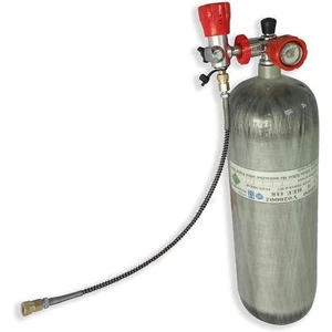 DOT certified 6.8L 30MPA Paintball PCP tank Carbon Fiber air Tank w/ Valve Set - Picture 1 of 6