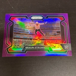 BRAUN STROWMAN 2024 Purple Prizm WWE Wrestlemania /149 - Picture 1 of 2