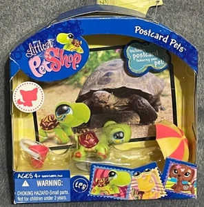 LPS Littlest Pet Shop Figure Postcard Pet # 1009 Turtle - Picture 1 of 1