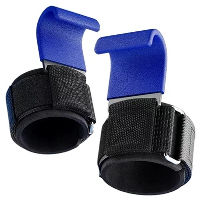 2 Pcs Weight Lifting Wrist Wraps Grips Hook Powerlifting Wrist Hook Gym Workout - Image 1 of 4