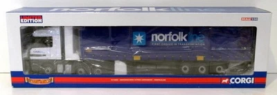 Corgi 1/50 Scale Diecast CC13806 Mercedes Benz Actros Curtainside - Norfolkline - Image 1 of 4