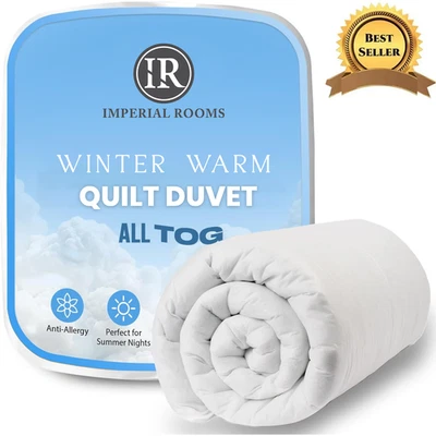 IMPERIAL ROOMS Hotel Quality Duvet Quilt 4.5 7.5 10.5 13.5 15 Tog Single Double King All Sizes