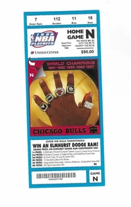 Chicago Bulls Phantom Game N Playoff Basketball Ticket from 1998 - Picture 1 of 2
