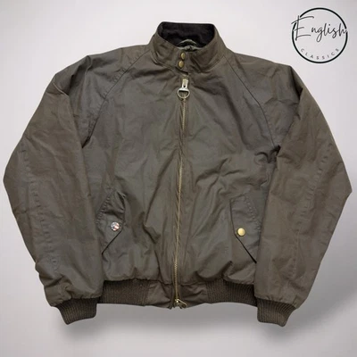 Chaqueta Barbour International Steve McQueen Merchant Wax para hombre grande oliva Foto 1 de 4