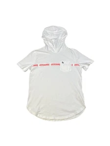 Abercrombie Kids tape hooded tee boys pullover short sleeve pocket 15/16 - Picture 1 of 9