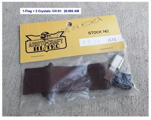 Vintage RC Radio Hi-Tec 6501 AM Crystals Channel 01 27mhz 26.995 w/Flag Aristo - Picture 1 of 1