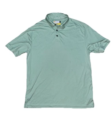 Camisa polo de golf Jack Nicklaus Eco Choice para hombre grande espuma de mar verde como nueva primavera Foto 1 de 4