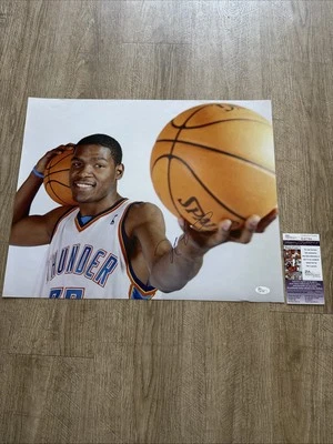 Kevin Durant Signed Autographed 16x20 Photo OKC Thunder JSA COA NBA Basketball - Image 1 of 3