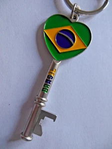 BRASILIANISCH / BRASIL * SCHLÜSSELANHÄNGER * ECHT / METALL * kostenloser Versand - Bild 1 von 2