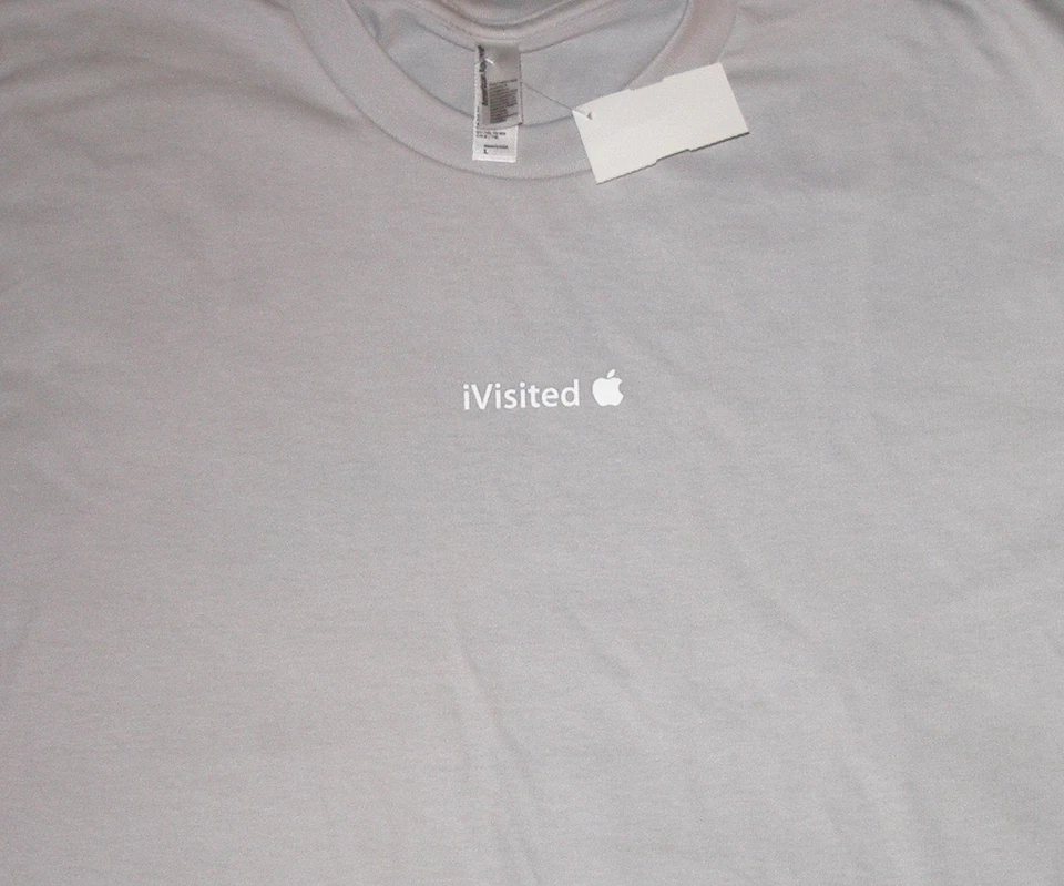iVisited Apple "Silver" T-shirt by Apple NEW - XL - Image 1 of 1
