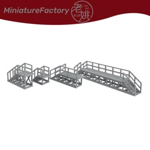 Z Gauge 1/220 Factory Work Locomotive Ladder Steps Railroads Scenery Miniatures - Picture 1 of 4