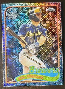2024 Topps Serie 1 Sal Frelick Novato Paquete de Plata Mojo Refractor Cerveceros RC SP - Imagen 1 de 3