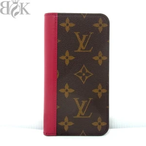 Vuitton M68685 Folio iPhone Case X/Xs Monogram Fuchsia LOUIS VUITTON 2204 R - Picture 1 of 3