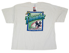 TRENTON THUNDER Minor League Baseball Russell Athletics L Men's Shirt NEW TAG