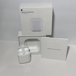 NUEVO ESTUCHE DE CARGA INALÁMBRICA CAJA ABIERTA para Apple AirPods 1ª y 2ª generación A1938 - Imagen 1 de 9