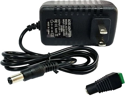 Universal Power Supply 12V 1.5A AC DC 2.1mm Adapter Switch 18W Charger CCTV LED - Image 1 of 2