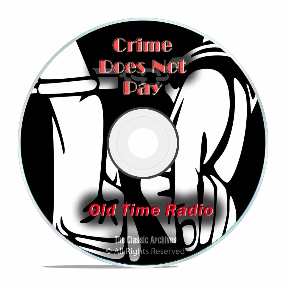 Crime Does Not Pay!, 728 Classic Old Time Radio Crime Drama Shows, OTR DVD G35 Foto 1 de 1