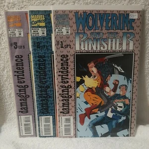 Wolverine and the Punisher Damaging Evidence 1-3 Complete Set Marvel 1993 VF/NM - Picture 1 of 4