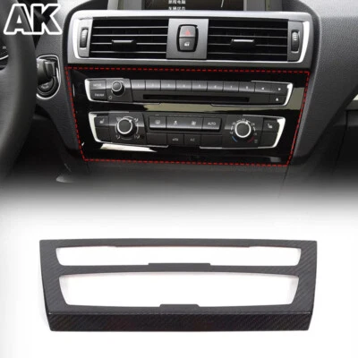 Cubierta de control central de fibra de carbono real para BMW Serie 1 2 F20 F22 2012-18 Foto 1 de 4