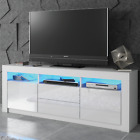 Modern 160cm TV Unit Cabinet Sideboard High Gloss/Matt Doors With Free LED