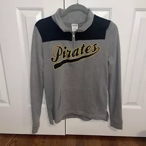 NWT PINK pittsburgh pirates gray quarter zip xs - Picture 1 of 6