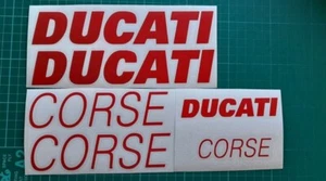 Calcomanía pegatina DUCATI CORSE X 3. Elección de 19 colores - Imagen 1 de 4
