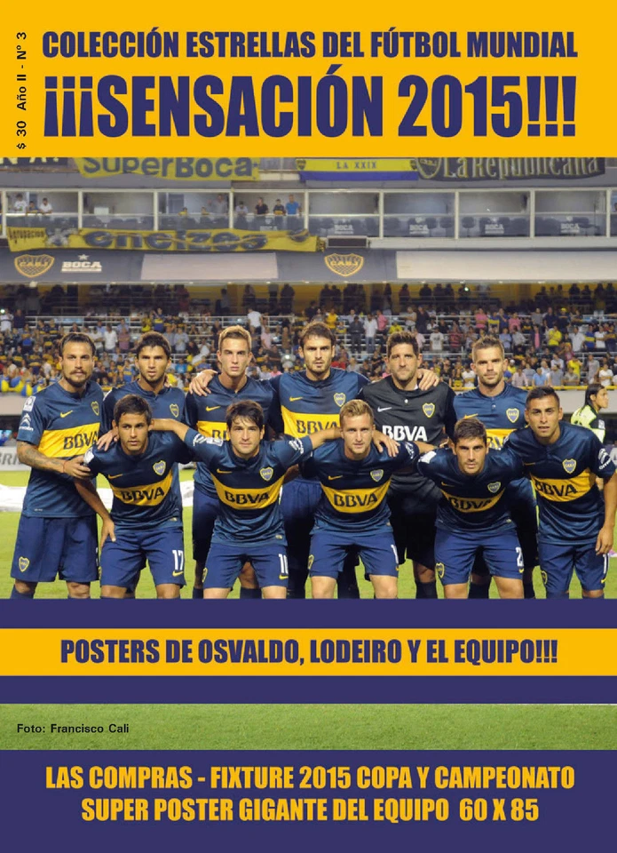 BOCA JUNIORS 球队杂志海报 - 足球全国冠军 2015 — 第 1/1 张图片