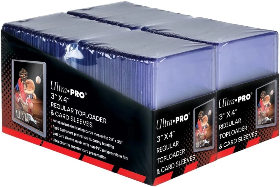  Cargadoras superiores Ultra PRO 3" X 4" regular 35pt + mangas suaves 200/500/1000ct Foto 1 de 4