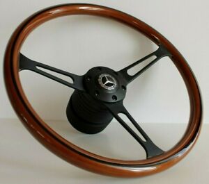 Steering Wheel fits Mercedes Benz Wood Black W114 W115 W116 R107 SL SLC 71-78'